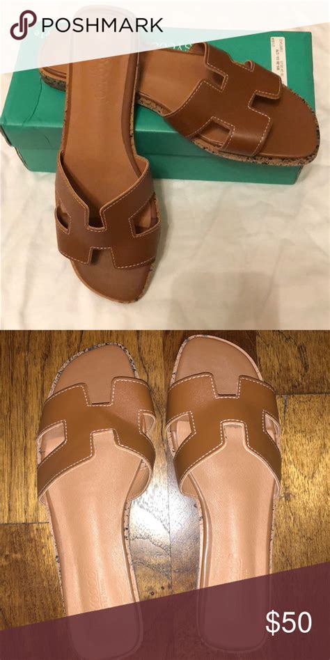 fake hermes rubber sandals - Hermes knockoff sandals.